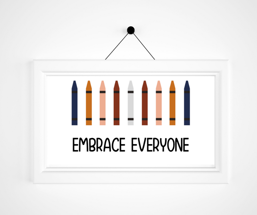 Kids Create the Change | Embrace Everyone Print |Affirmations For Kids