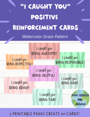 Positive Reinforcement, Character Building, Self-Esteem Building Digital Cards