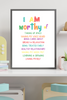 I Am Worthy of Affirmation Print | Positive Affirmations For Kids