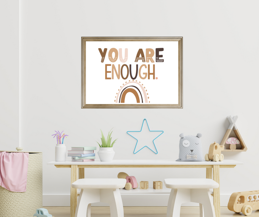 Kids Create the Change | You are Enough Affirmation Print | Serene