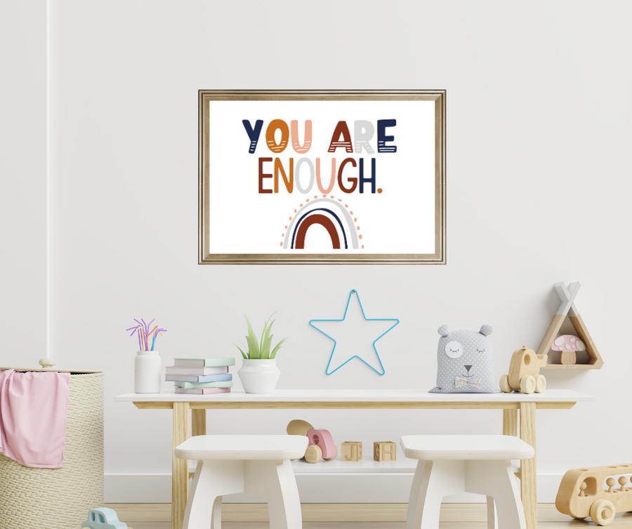 You are Enough Affirmation Print | Kids Mindfulness And Affirmations 